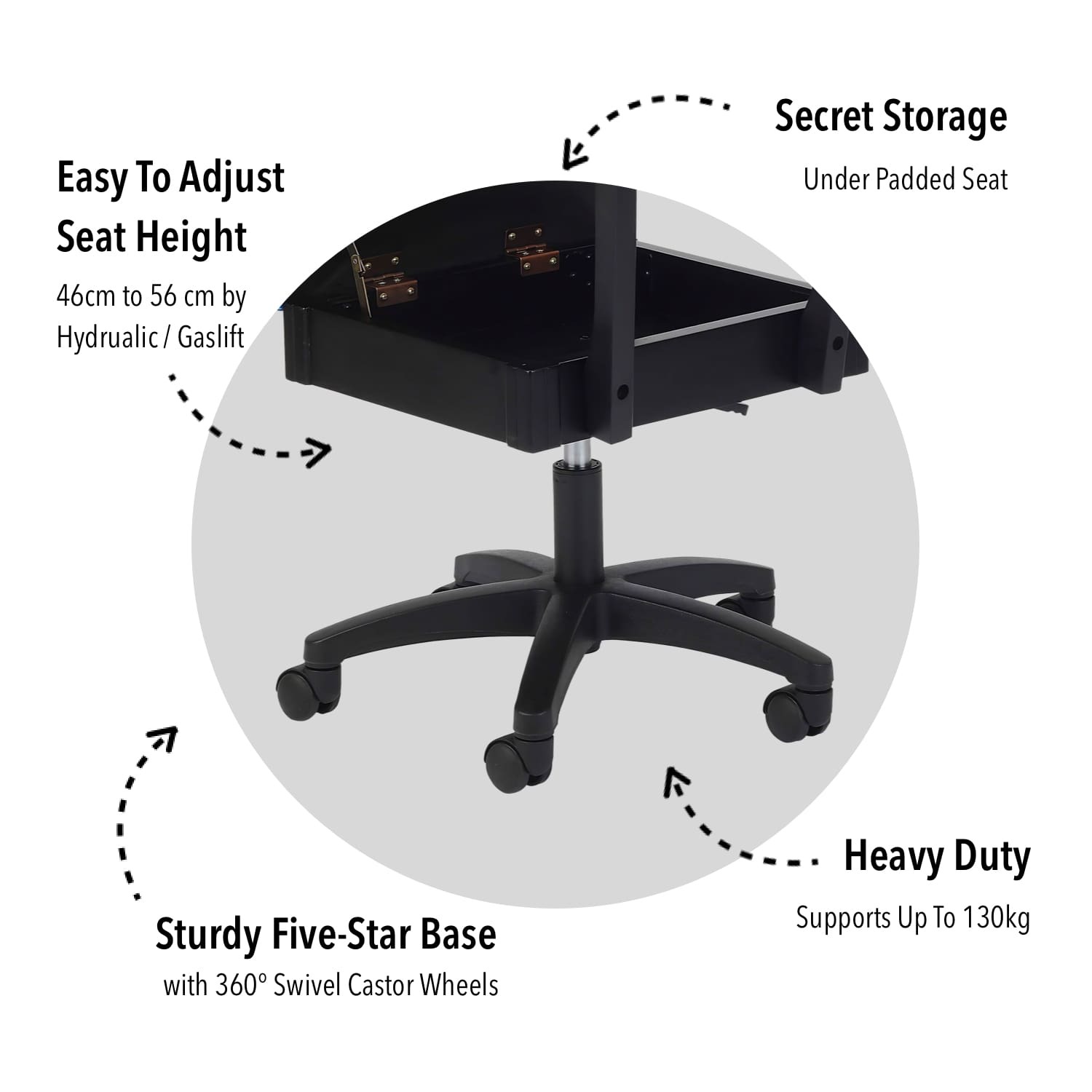 Horn gaslift sewing online chair