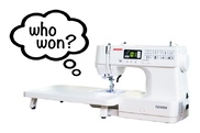 Here's the Janome Winner...